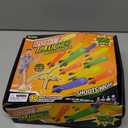 Rocket Launcher Power Air Toy Set with 10 Multi-Color Foam Rockets Launch Pad, Outdoor Activity Game