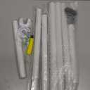 Closet Rods for Hanging Clothes, 18 to 78 Inches Adjustable Heavy Duty Closet Rod, Metal Closet Poles, Easy to Install Closet Bar for Closet Wardrobes Laundry, Perfect for Closet Organizer (White)