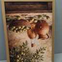 RQDJH 2Pcs Wood Framed Retro Olive Kitchen Wall Art, 16x24 Inch