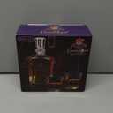 Crown Royal Whiskey Decanter with 2 Drinking Glasses | Whisky Decanter Set for Men and Women | Compatible (Clear)