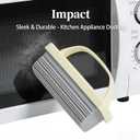 2 x Damp Clean Duster Sponge Wth Ridges with Handle, Wet Duster Reusable Ridged PVA Sponges for Dusting for Cleaning Blinds, Glass, Baseboards, Vents, Railings, Mirrors,Window Track Grooves