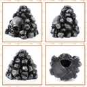 Aztec Death Whistle with Drawstring Pouch, Skull 125 Decibels+ Loudest Mexican Scream Aztec War Whistle Authentic Human Sounding Screams Halloween Gag Gifts Collectible(Black)