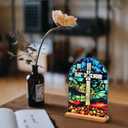 KOMI Cross Stand Catholic Ornament Statue Acrylic Desk Sign Tabletop Decor Home Altar Decor Christian Gifts
