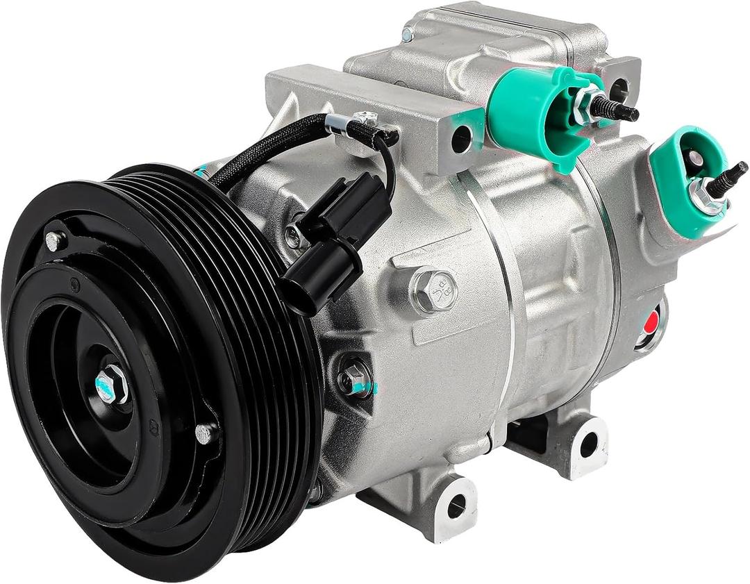 SCITOO AC Compressor Fit for Hyundai Sonata 2.4L 2009-2010, Air Conditioning Compressor for Kia Optima 2.4L 2009-2010