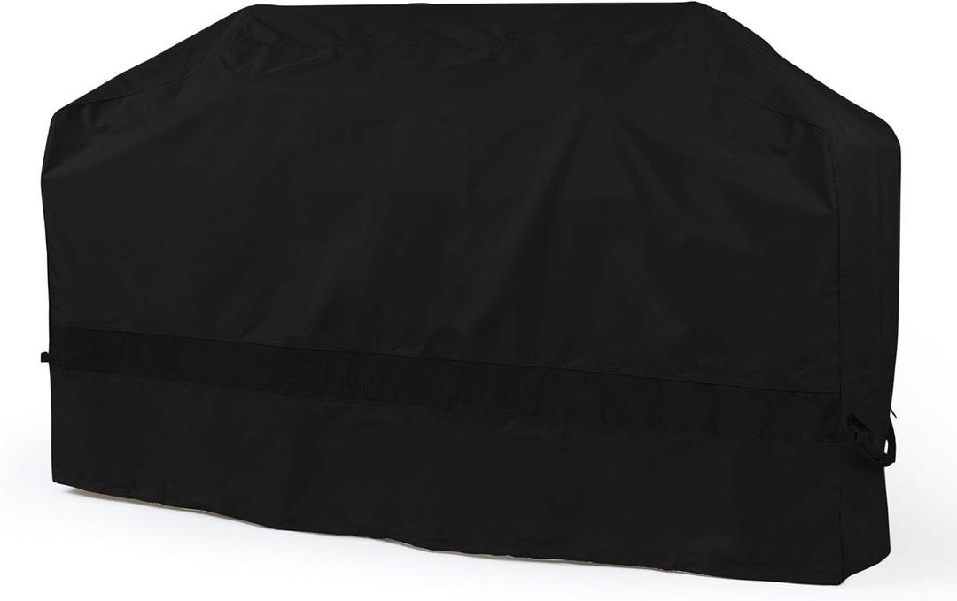 Covermates Island Grill Cover - Weather Resistant Outdoor Cover, Heavy Duty BBQ Covers for Large Island, Classic 12-Guage Vinyl, 110 Inch, Black