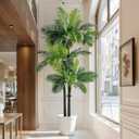 Erimda 9.1FT Artificial Phoenix Palm Tree Artificial Plants Indoor Outdoor Large Faux Coconut Silk Palm Tree Tropical Fake Tree Faux Sago Palm Plant for Modern Farmhouse Yard Outside Patio Poolside