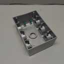 BELL 5390-0 3-Gang Weatherproof Deep Box, Seven 3/4 in. Threaded Outlets, Gray
