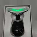 Red Light Therapy for Face and Neck, 7 Color Light Based Face Massager Tool, Portable Skin Care Tool for Firming, Tightening and Lifting (Glossy Black)