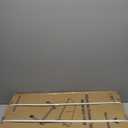 Vaunn Medical Adjustable Overbed Bedside Table with Wheels, 15"D x 30"W x 40"H (Walnut Brown)