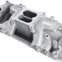 7561 53026 Aluminum Dual Plane BBC Air-Gap Intake Manifold Compatible with Chevy Big Block 1966-2000 396 402 427 454 V8 Engine