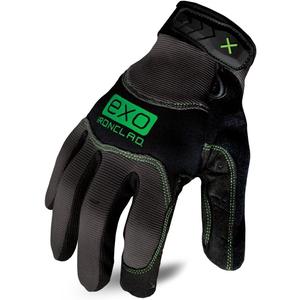 Ironclad EXO Pro Water Resistant Work Gloves, (1 Pair), Medium, Black