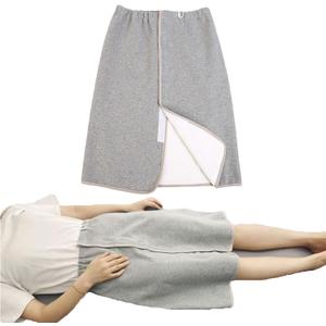 Yodilala Unisex Diaper Skirt, Leak-Proof Waterproof pad, Adjustable and Reusable, Suitable for bedridden Elderly, Menstruating Women, and Children with Urinary Incontinence(Grey,XL) (Gray)