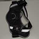 Waterproof AirTag Dog Harness, No-Pull Dog Harness with Airtag Holder, Reflective Adjustable Dog Vest Harness with Apple Air Tag Case, Material- Durable Harness for Dogs (Black, L)