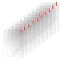 10PCS 10.1 inch LCD Screen Protector Film - Scratch-Resistant High Light Transmittance Protective Films for Resin 3D Printer Anycubic Photon M5s/M5s Pro