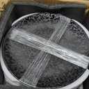 Kanwone Ceramic Dinner Plates - Set of 6, 10 Inch, Round Plates for Steak, Pasta, Salad, Pizza, Appetizer, Microwave, Oven and Dishwasher Safe, Black Glazed