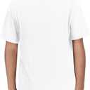 ZDC Boys Short Sleeve T Shirts Kids Summer Crewneck Tops Loose Fit Basic Tees 11-12 Years (White)