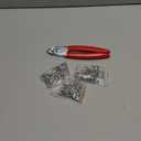 270 Pcs of 3 Sizes Galvanized Hog Rings Assortment Kit and One Piece Professional Pliers Widely for Bungee Animal Pet Cages Bagging Meat and Sausage Casing Fencing Furniture Upholstery