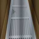 30"Wx6"H Duct Opening Return Air Grille,Air Return Vent Cover Grill for Sidewall and Ceiling,Solid Steel AC Vent Cover HVAC Cold Air Intake Grille Without Filter House,Outer Dimension:31.75WX7.75"H