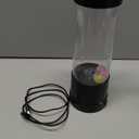 Jellyfish Lamp,7 Color Changing Aquarium Light,USB/Battery Bubble Jellyfish Night Light,Desk Mood Lamp for Home Bedroom Room Office,Tower Jelly Fish Light Lamp Present Decor for Kids Girls Adults Boys (Black)