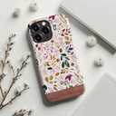 for iPhone 13 Pro Max Case Cute Wireless Charging Compatible Dual-Layer Shockproof Protection with Stylish Wildflower Design Protective Cover for Women - Custom Vintage Floral