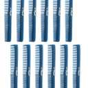 7-inch All-Purpose Hair Comb. Hair Cutting Combs. Barber’s & Hairstylist Combs. Teal. 12 Units.