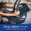Chicco KeyFit Max Zip ClearTex Infant Car Seat and Base, Rear-Facing Seat for Infants 4-30 lbs., Infant Head and Body Support, Compatible with Chicco Strollers, Baby Travel Gear, Sierra/Beige