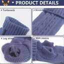2 Pack Dog Sweaters for Small Dogs, Chihuahua Yorkie Sweater, Dog Clothes Winter Warm Pullover Sweaters, Pet Cat Clothing Cold Weather Puppy Clothes Outfits (XX-Small) (Navy Blue-Grey)