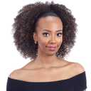 FreeTress Equal Synthetic Hair Drawstring Ponytail Bohemian Fro (1B) (Off Black 1B)