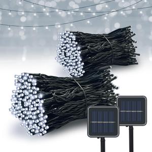 Solar String Lights Outdoor, 2 Pack 170FT 480 LED Waterproof Solar Christmas Lights with 8 Lighting Modes for Tree Xmas Decorations