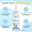 Dog Ear Care Kit - Dog Ear Powder for Hair Removal (42g) with Curved Grooming Tweezers - Effective Solution for Smelly Ears, Wax Buildup