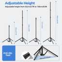 EMART 5 * 6.5ft White Photo Backdrop with Stand Kit for Photography Video StudioWhite Screen Photoshoot Background Curtain with T-Shaped Portable Backdrop Stand Carrying Bag 5 Clamps