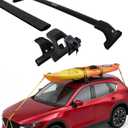 Lockable Cross Bars for Mazda CX-5 2017-2025, 265 LBS Aluminum Roof Racks, Quiet & Stable, Fits Factory Side Rails