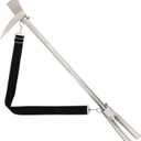 30"Halligan Bar Forcible Entry Tool with Shoulder Strap, Forged Steel Halligan Tool Firefighting for Fire Rescue and Emergency Breakthroughs