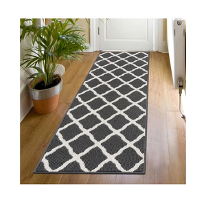 SHACOS Runner Rugs 20"x59" for Entryway Kitchen Hallway Non Slip Washable Rug Runner Dirt Trapping Doorway Entrance Laundry Room Runner Rug, Dark Grey