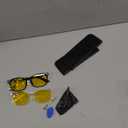livho High Tech Blue Light Glasses - Advanced 99% Blue Light Blocking Computer Glasses - Anti Eyestrain & UV Glare Protection (*B1 Light Black+clear)