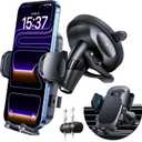 [Military-Grade Anti-Shake & 360 Rotatable Suction] 2026 Upgraded Car Phone Holder Mount90+LBS Safest Strongest & Patent CertsDashboard Windshield Vent for iPhone 17 16 Pro Max Samsung,Matt Black