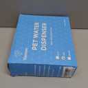 VANNON 16oz Pet Water Bottle, Gravity Dog Water Bowl Dispenser for Cage, Anti-Overflow Water Dispenser for Small Dogs, Cats, Rabbits and Other Small Animals, BPA Free, Grey