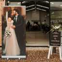 4U Media&Displays Heavy-Duty Retractable Banner Stand 33.5"x80" with Padded Canvas Bag and Box (Stand ONLY) for Trade Show and Indoor Event Display