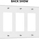 Colorful Paisley Pattern 3 Gang Rocker Light Switch Cover Triple Decora Wall Plate Decorative Switchplate Electrical GFCI Outlet Covers Faceplate for Kitchen Bathroom Farmhouse Home Decor