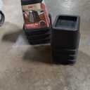 Simplify 2 Pack 6 inch 4 Pack Bed Risers, Black