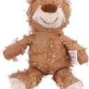 MAXBECK Dog Companion for Heavy Chewers- Indestructible Robust Bear Dog Toy, Resistant Squeaky Dog Toys for Heavy Chewers, Unbreakable Stuffed Plush Dog Toys for Aggressive Chewers (B-Oak)