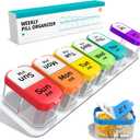 Daviky Extra Large Weekly Pill Organizer 2 Times a Day, XXL AM PM Pill Organizer 7 Day, Big Pill Case with Large Compartments, Daily Medicine Box to Hold Vitamin, Supplement and Medication