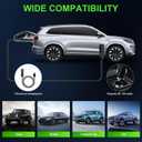 New Version Car Vacuum, Portable Car Vacuum Cleaner with Powerful Suction, DC 12V Power 16.4Ft Cord Wired Vacuum Cleaner, Essential Accessories for Men/Women