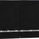 2 Pcs Black Sparkling Hand Towels with Rhinestones for Bathroom 100% Cotton Glitter Soft Elegant Hand Bath Towels Absorbent Machine Washable for Spa Yoga Hotel Sport, 29.5" x 13.8"