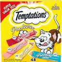 Temptations Creamy Puree Variety Pack of Lickable Cat Treats, 0.42 oz. Tubes, 48 Count (BB: 04/09/2026)