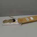 Gold Taper Candle Holder Set of 6, Brass Gold Tall Candlestick Holders, Metal Vintage Candle Stickers Long Holder Set, Pillar Decorative Candle Holder Fits 3/4 Inch Candle