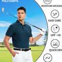 SAMERM Golf Shirts for Men Dry Fit Short Sleeve Mens Golf Shirt Performance Moisture Wicking Polo Shirts for Men (M)