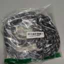 Long Dog Leash for Training 15Ft-Reflective Nylon Rope with Swivel Hook-Recall Agility Lead for Large Small Medium Dogs Outside Walking Hiking-Black