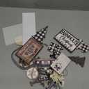 17 Pcs Christmas Tiered Tray Decor Set Winter Tiered Tray Decorations Reindeer Xmas Stocking Wooden 3D Signs Farmhouse Christmas Table Decorations for Home Shelf Rustic Table Centerpiece