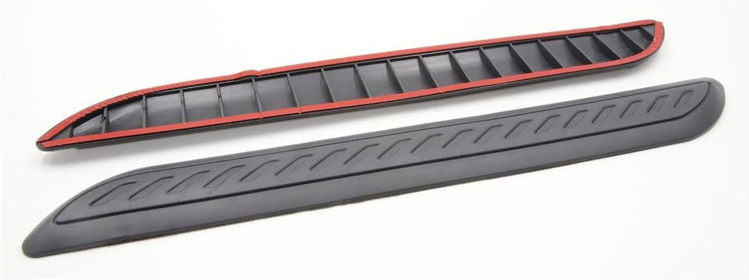 2Pcs Black Rubber Adhesive Front Rear Bumper Guard Protector for Auto Car (id: 22d 18f 185 67a 7ea